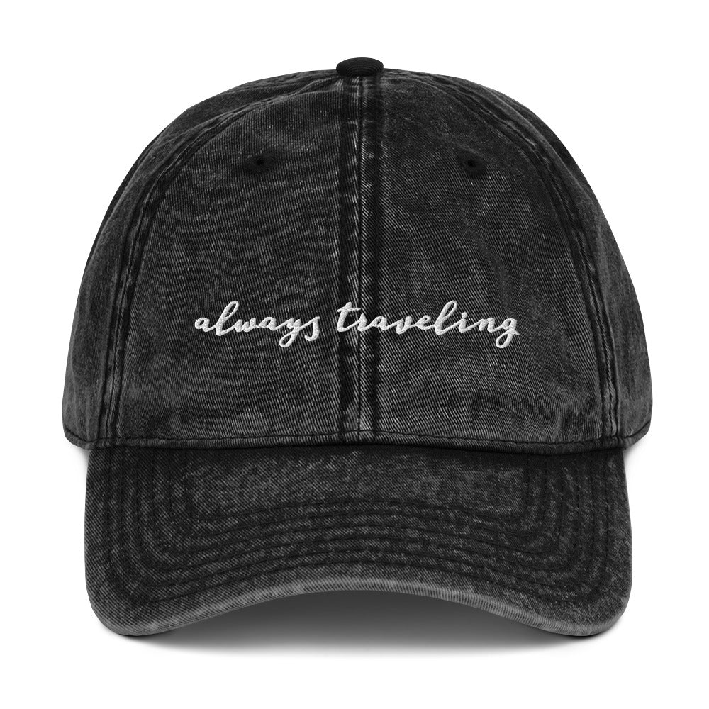 Always Traveling Vintage Cap