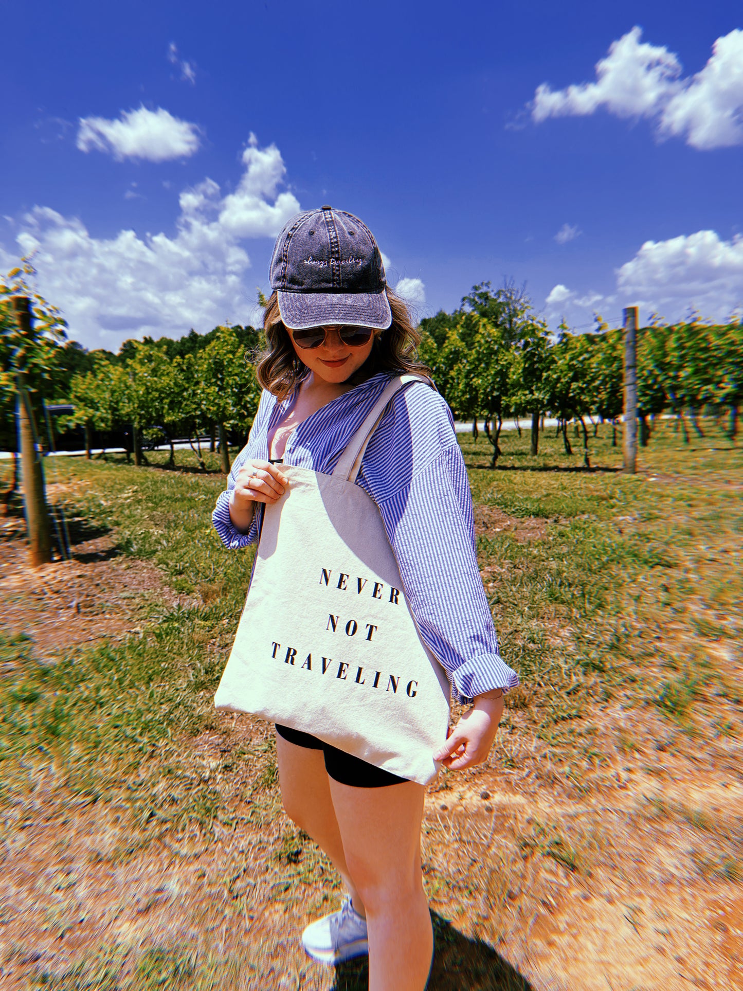 Never Not Traveling Tote Bag