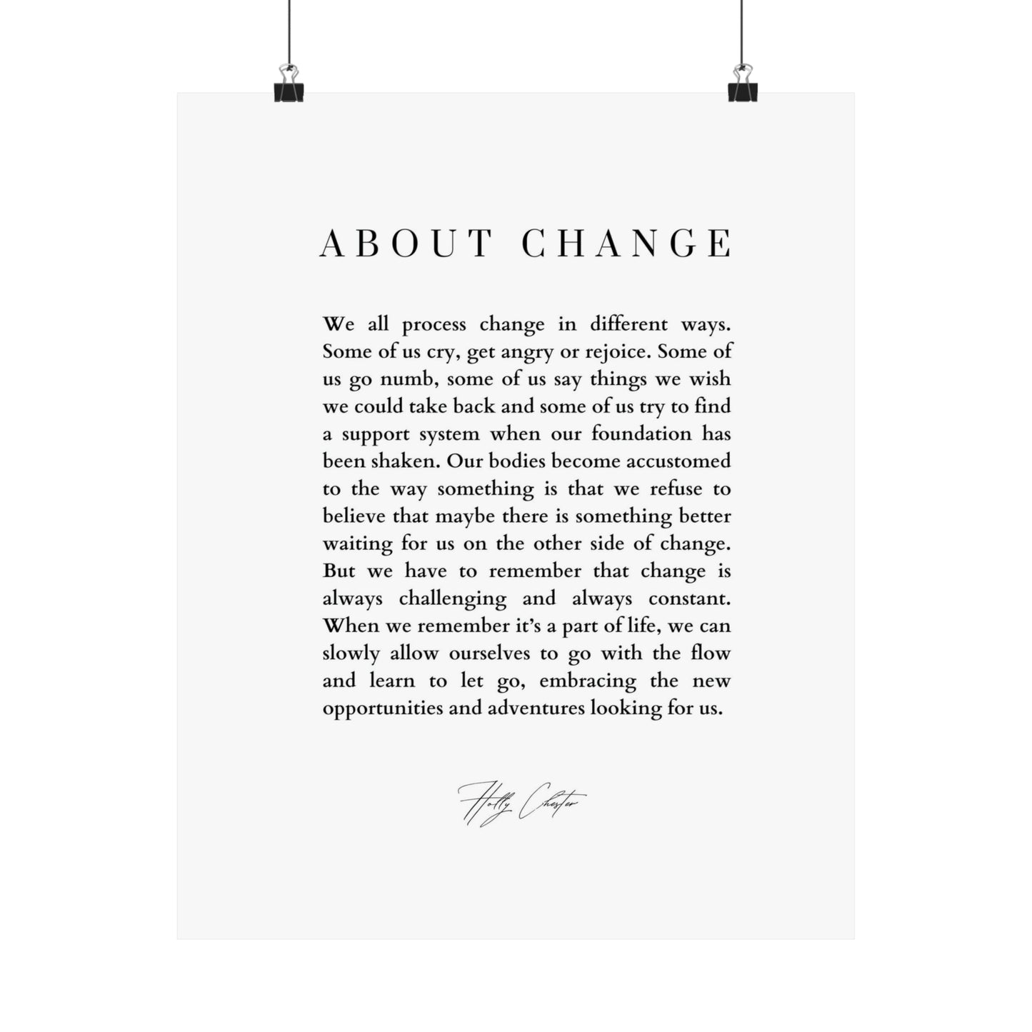 About Change Print