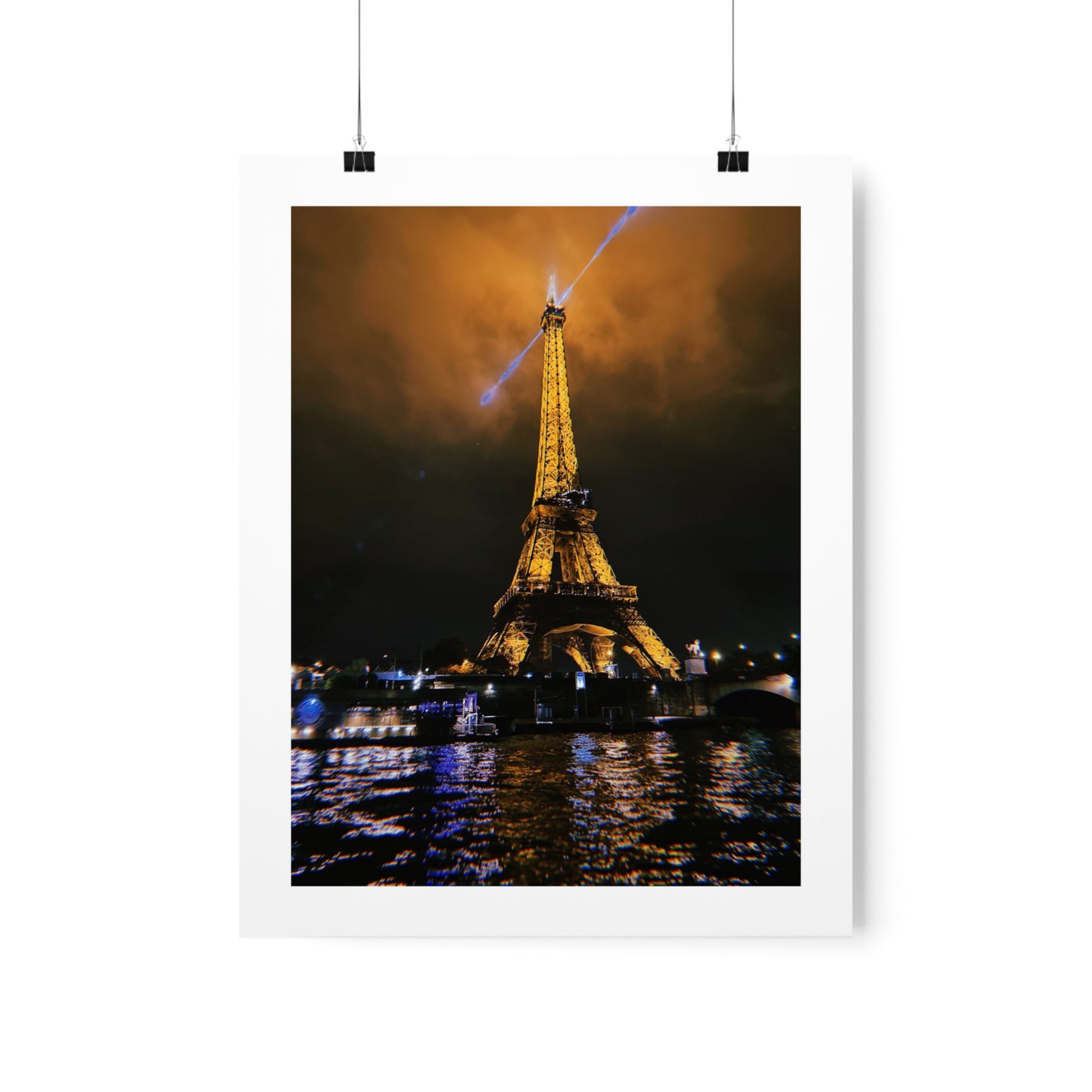 Eiffel Tower At Night Poster